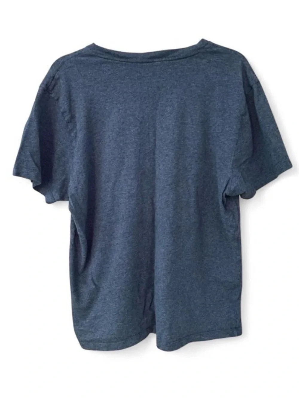 Banana Republic Basic Vee Premium Pima Cotton Dark Charcoal Gray V Neck T Shirt